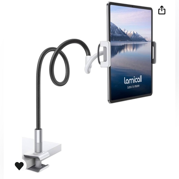 Lamicall Gooseneck Tablet Holder/ Mount w/ Flexible Arm Clip Tablet Stand - Picture 8 of 14